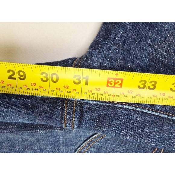 Levi's Size 10M Womens 550 Relaxed Bootcut 31 Inch Inseam Blue Denim Logo Jeans - Picture 11 of 12